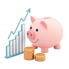 business investement 3d cute icon