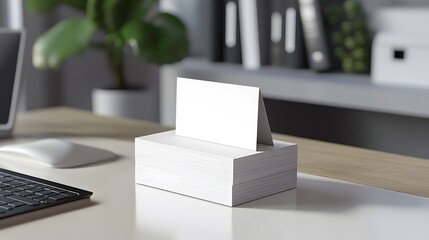 Sticky note mockup with branding space