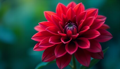 red dahlia flower