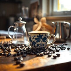 cup of coffee beans