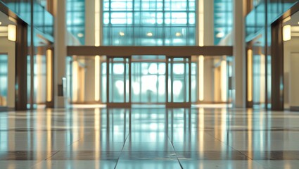 Fototapeta premium Abstract blur beautiful luxury hospital interior for backgrounds