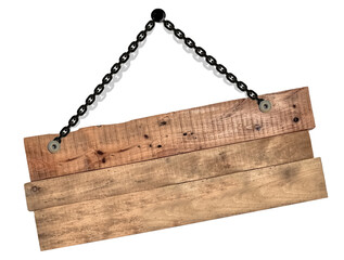 Écriteau bois vintage suspendu 