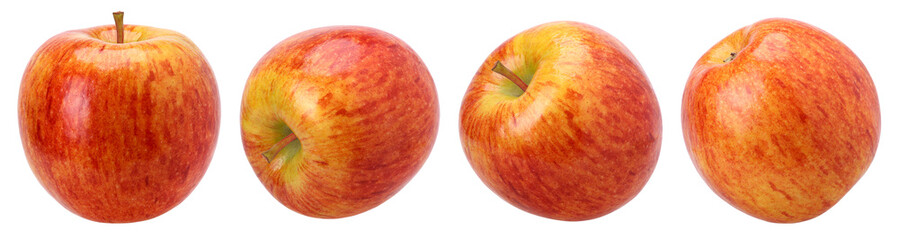 Red apple (Envy Apple) isolated, fresh red apple, transparent PNG, PNG format, Collection, set