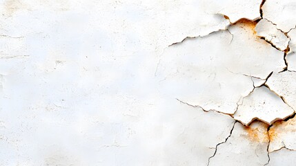 Obraz premium Distressed texture overlay on cracked wall urban setting digital art abstract background close-up view visual concept for design