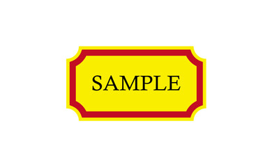 よく目立つ、横長のフレーム