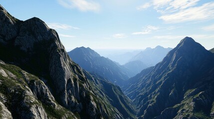 Majestic Mountain Valley Panorama