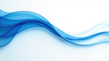 Abstract Blue Wave Design Serene Curves and Gentle Undulations on a Light Background