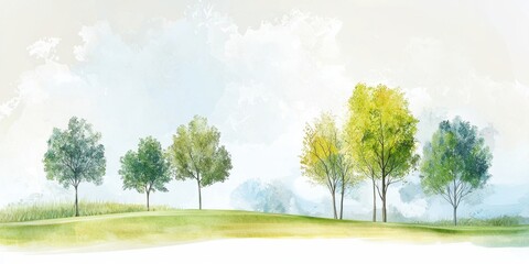 Fototapeta premium Enhancing urban landscapes a green reforestation effort