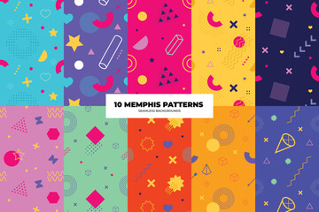 Memphis Background Set