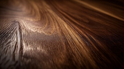 Fototapeta premium Dark Wood Grain Texture: A Close-Up View of Rich Brown Wood