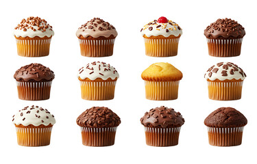 Delicious Cupcake Muffin with Frosting – Transparent Background Cutout