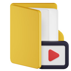 Videos Folder 3D Icon
