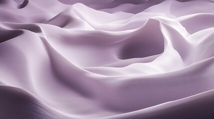 Obraz premium Abstract Lavender Fabric Draped in Soft Waves