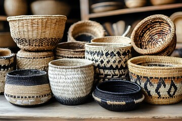 handmade wicker baskets