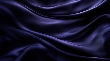 Obraz premium A simple yet dramatic dark blue background with smooth, sweeping curves and subtle texture. The background creates a sense of calm and depth, with rich indigo tones at the edges fading into a darker