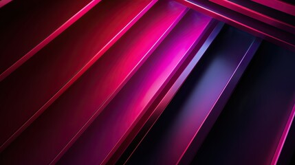 Obraz premium Vibrant colorful abstract staircase design with shadows and light.