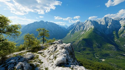Fototapeta premium Majestic Mountain Panorama