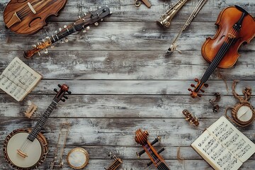 a composition of musical instruments