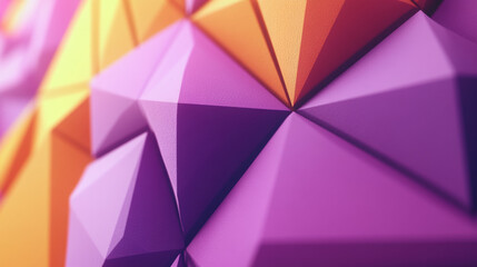 Obraz premium Colorful geometric abstract background with purple and orange