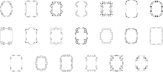 Vintage Wedding Frame Set