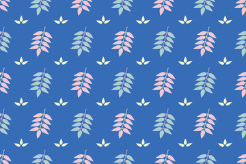 Floral Blue Background