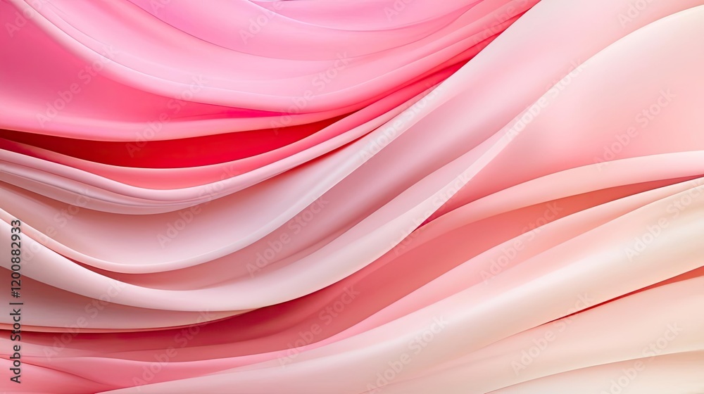 Poster blurred watercolor idea. a beautiful blend of pink and cream fabric textures creating a soft and ele