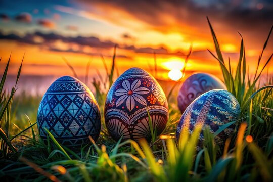 Silhouette Easter Eggs Hidden in Grass &acirc;&euro;&ldquo; Coloring Page, Ausmalbild, Ostern 2025