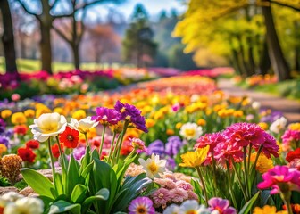 Spring Blooms at Hantaek Botanical Gardens: Vibrant Floral Portrait Photography