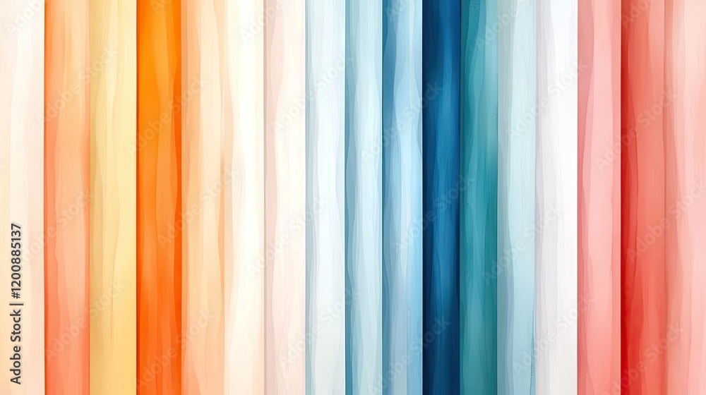 Poster blurred watercolor idea. a vibrant abstract background with colorful vertical lines, perfect for mod