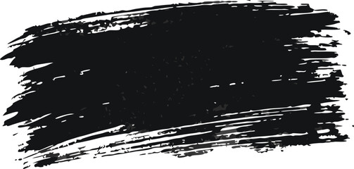 Black Ink Brush Stroke Texture with Grunge Effect