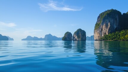 Serene Tropical Island Seascape