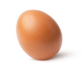 Chicken egg isolated on white background