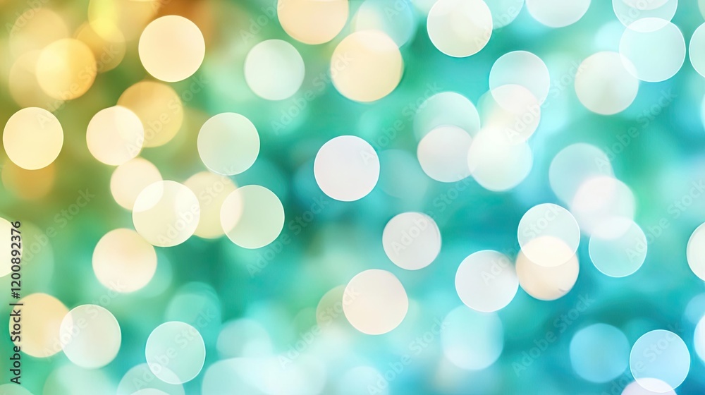 Poster Blurred watercolor idea. Vibrant bokeh lights creating a magical background effect for design projects.