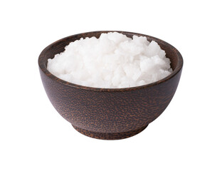 bowl of salt isolated
