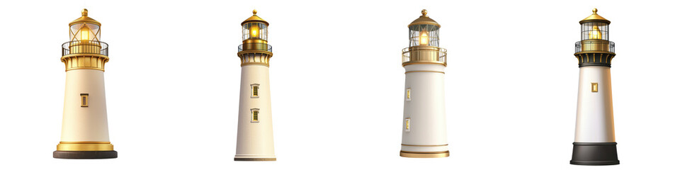 Picturesque Lighthouses at Scenic Coastal Destinations   Iconic beacons of navigation safety and tourism  Breathtaking seascapes historic architecture