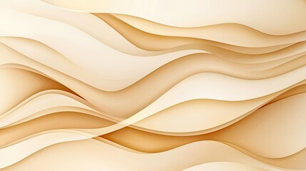 Obraz premium Blurred watercolor idea. Abstract wavy background in beige tones, perfect for modern design projects.