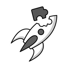 Startup Business Plans Icon - Vector Illustration for Business Launch Strategies and Proposals