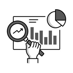 Experienced Researchers Icon - Vector Illustration for Market Analysis and Data Research