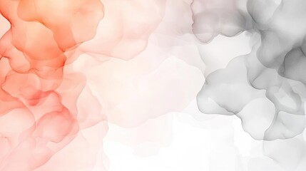 Fototapeta premium Ethereal watercolor concept. Abstract colorful smoke texture with a blend of red, orange, and grey tones.