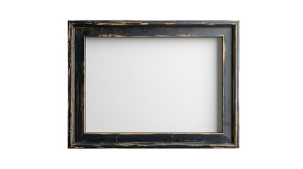 Black Wooden Frame:  A rustic black wooden frame with a distressed finish, perfect for showcasing cherished memories, artwork, or photography.