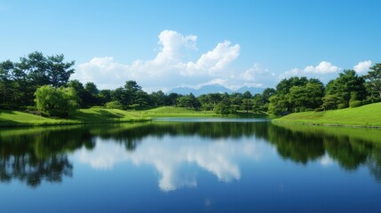 Serene Lake Landscape
