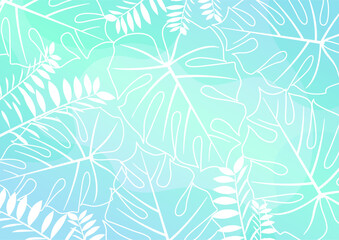 Background nature freehand Leaf background. Leaf nature style with space for text - design for  background social media, postcards, poster, business card, flyer, brochure other.