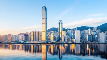 Golden Sunrise Cityscape