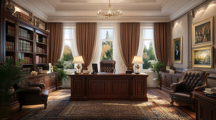 Notary office icon with crossed judge gavels and laurel wreath. Law service retro icon, juridical or jurisprudence office monochrome vector symbol, notary firm or company vintage emblem