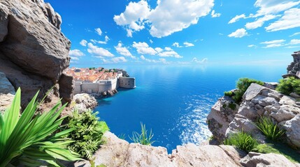 Coastal City Seascape