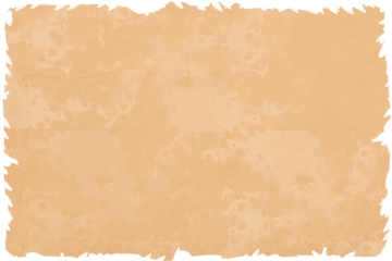 Old grungy coffee stained worn edges paper. Tattered torn vintage coffee cup stain isolated on empty background. Ancient book parchment page. 