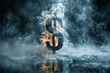 Smoky depiction of a mysterious figure surrounded by mist, evoking intrigue and ethereal vibes.