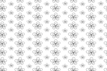 Monochrome Doodle Pattern