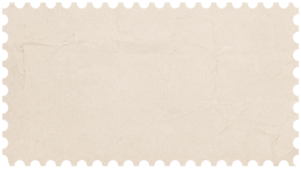 Vintage Postage stamp border blank background. Paper texture isolated on blank background. Mockup with perforations for your picture text or design. Reverse side of postage stamp
