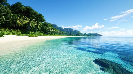 Tranquil Tropical Beach Scene